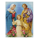 Holy Family DIY Print Needlework 14CT Stamp Cross Stitch Kit Craft  R580