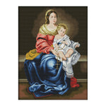 Virgin Child 10  Embroidery Set 14CT Stamped Cross Stitch Needlework  R566