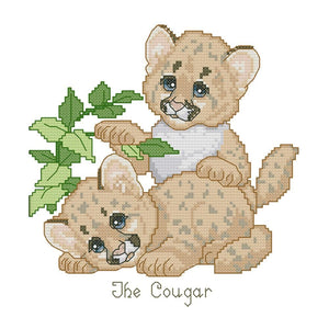 DIY Bedroom Cougar Needlework Kit 14CT Stamp Canvas Cross Stitch  D533