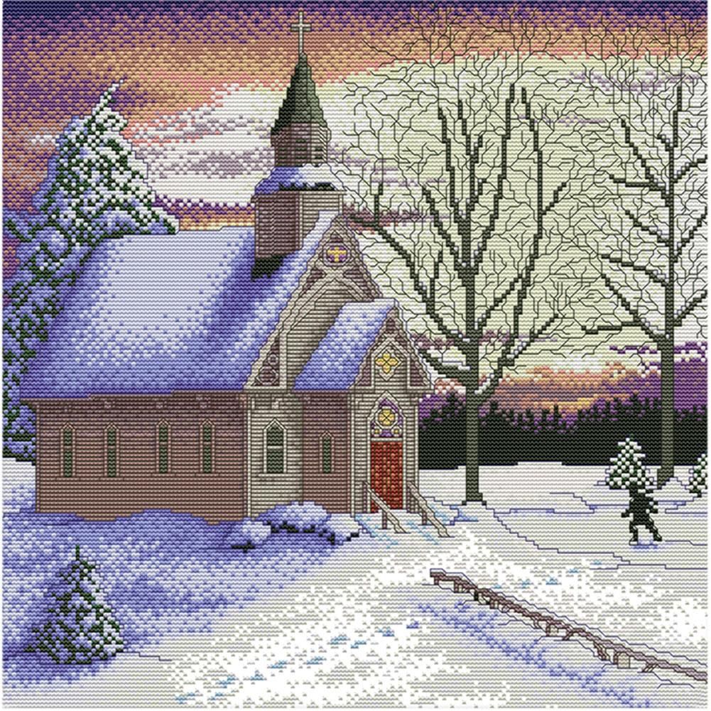 DIY Needlework Scenery Series Cross Stitch Kit 14CT2 Embroidery Set (FA014)