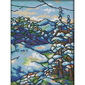 Ecological Cotton Thread Picture Landscape Cross Stitch Needlework (F877)