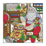 Santa Claus Studio Cross Stitch Needlework 14CT Canvas Embroidery (R231)