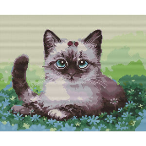 Cats 14CT2 Ecological Cotton Cross Stitch Kit Decorative Needlework (DA427)