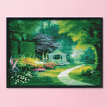 14CT Stamp Cross Stitch DIY Printed Needlework Crafts  F475 Green Forest