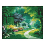 14CT Stamp Cross Stitch DIY Printed Needlework Crafts  F475 Green Forest