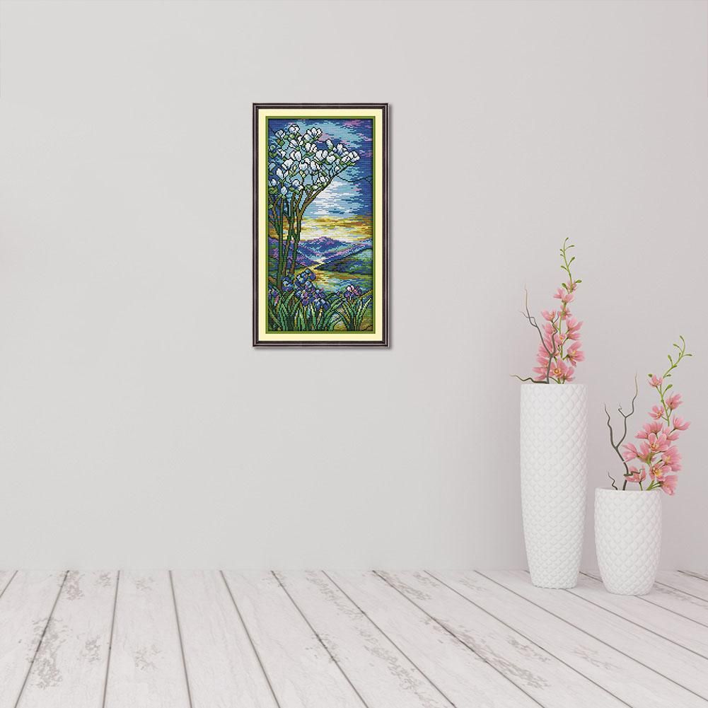 Ecological Cotton Thread Picture Landscape Cross Stitch Needlework (F876)