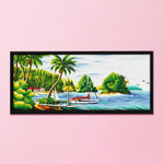 Scenery Cross Stitch Kits Printing DIY Embroidery 11CT Stamped Decor  0237