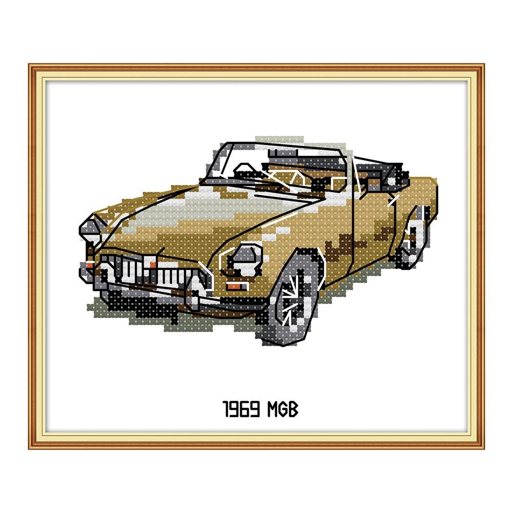 Ecological Cotton Cross Stitch DIY Vehicle Embroidery Needlework (J445)