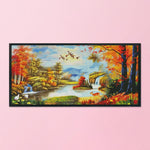 14CT Stamped DIY Cross Stitch Kit Embroidery Needlework  F465 Landscape 4