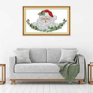 DIY Canvas Cross Stitch Kit Needlework Embroidery Art (C988 Santa Claus)