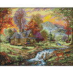 Villa Ecological Cotton Painting 14CT Cross Stitch Kits Needleworks (F919)