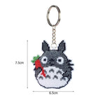 Bead Embroidery Keychain - Chinchilla