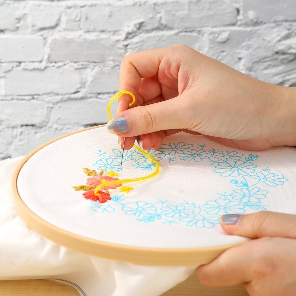 (30*30cm)Embroidery Kit - Elegant Babysbreath