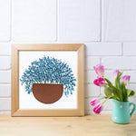 (30*30cm)Embroidery Kit - Elegant Babysbreath