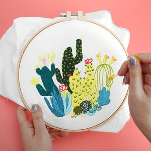 (30*30cm)Embroidery Kit - Cactus