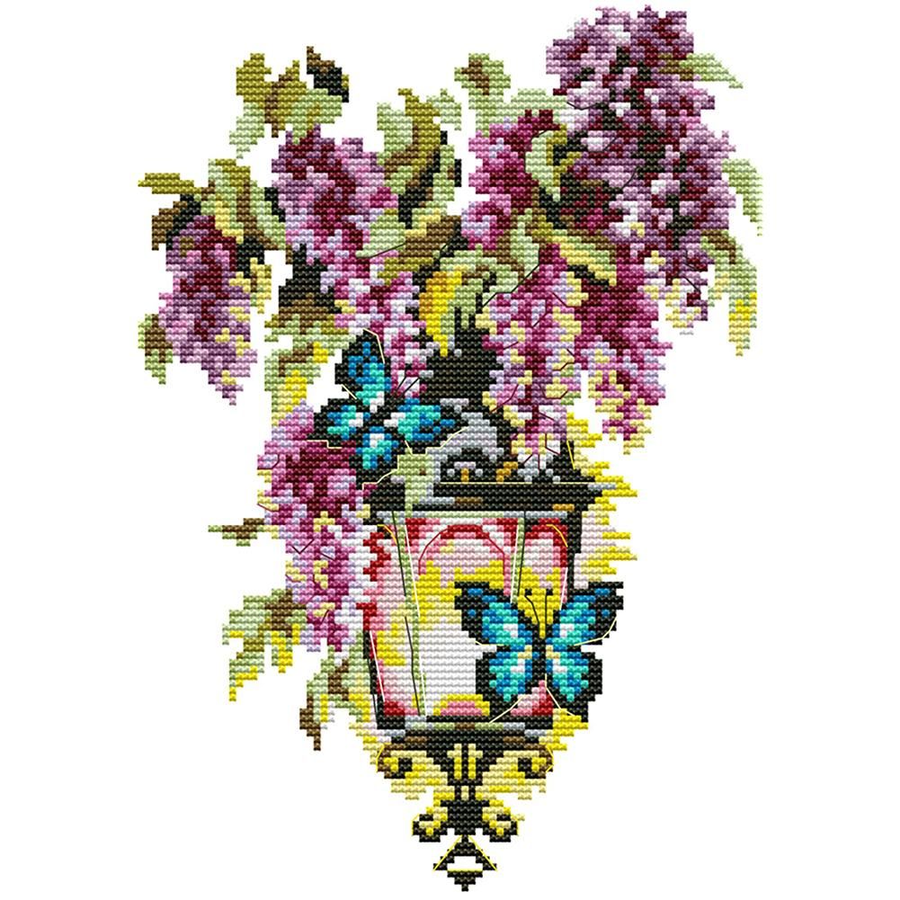 Fascination Light 14CT Stamped Cotton DIY Cross Stitch Embroidery  H794