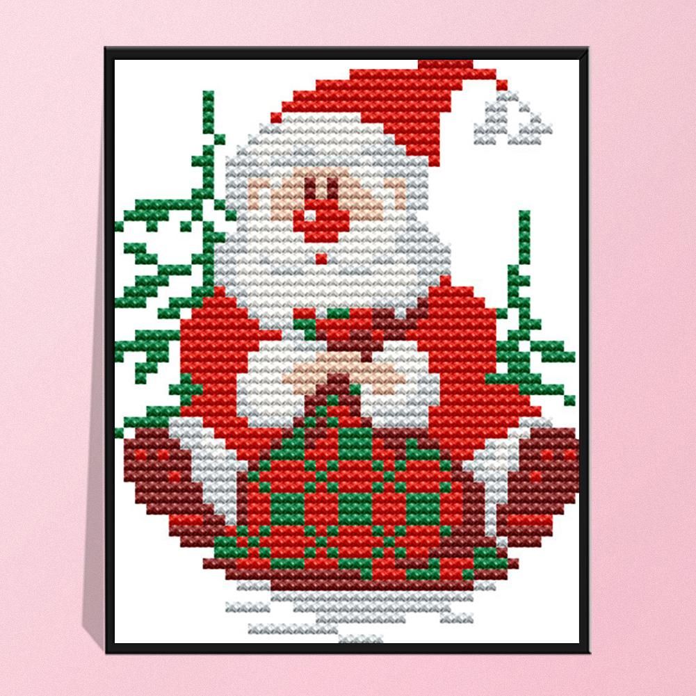 Santa Claus  4  14CT Stamped Canvas Cross Stitch Kit DIY Embroidery  2