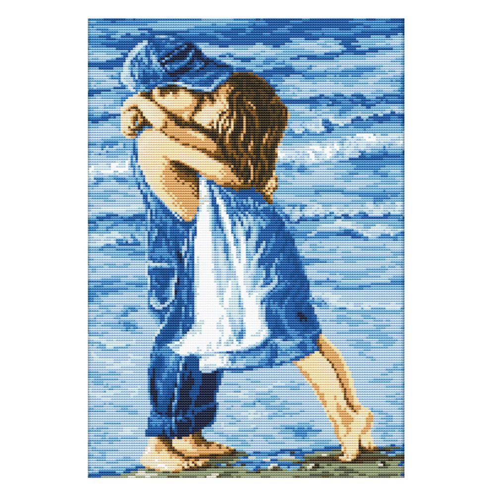 11CT Stamped Cartoon Cross Stitch Canvas DIY Embroidery Needlework  281