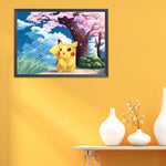 (60*45cm)11CT Stamped Cross Stitch - Pikachu