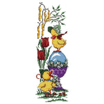 Eggs and Duck 14CT Stamped Print Cross Stitch Kit Embroidery Canvas  KB004