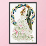 Wedding Day Cross Stitch 11CT Stamped Printed Canvas DIY Embroidery  0534