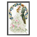 Wedding Day Cross Stitch 11CT Stamped Printed Canvas DIY Embroidery  0534