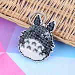 Bead Embroidery Keychain - Chinchilla