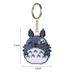 Bead Embroidery Keychain - Chinchilla