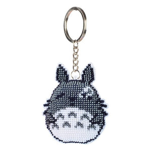 Bead Embroidery Keychain - Chinchilla