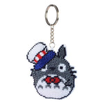 Bead Embroidery Keychain - Chinchilla