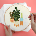 (30*30cm)Embroidery Kit - Cute Cactus