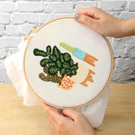 (30*30cm)Embroidery Kit - Cute Cactus