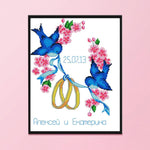 Lover Memorial Cross Stitch Kits Embroidery 14CT Stamped Needlework  5