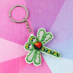 Bead Embroidery Keychain - Dragonfly