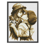 11CT Stamped Cartoon Cross Stitch Canvas DIY Embroidery Needlework  682