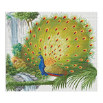 Peacock Animal 3 Strand 11CT Stamped Cross Stitch DIY Set  Full Tail 0262