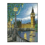 Cross Stitch 14CT Stamp Needlework Embroidery DIY London Bell Tower  F162