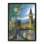 Cross Stitch 14CT Stamp Needlework Embroidery DIY London Bell Tower  F162