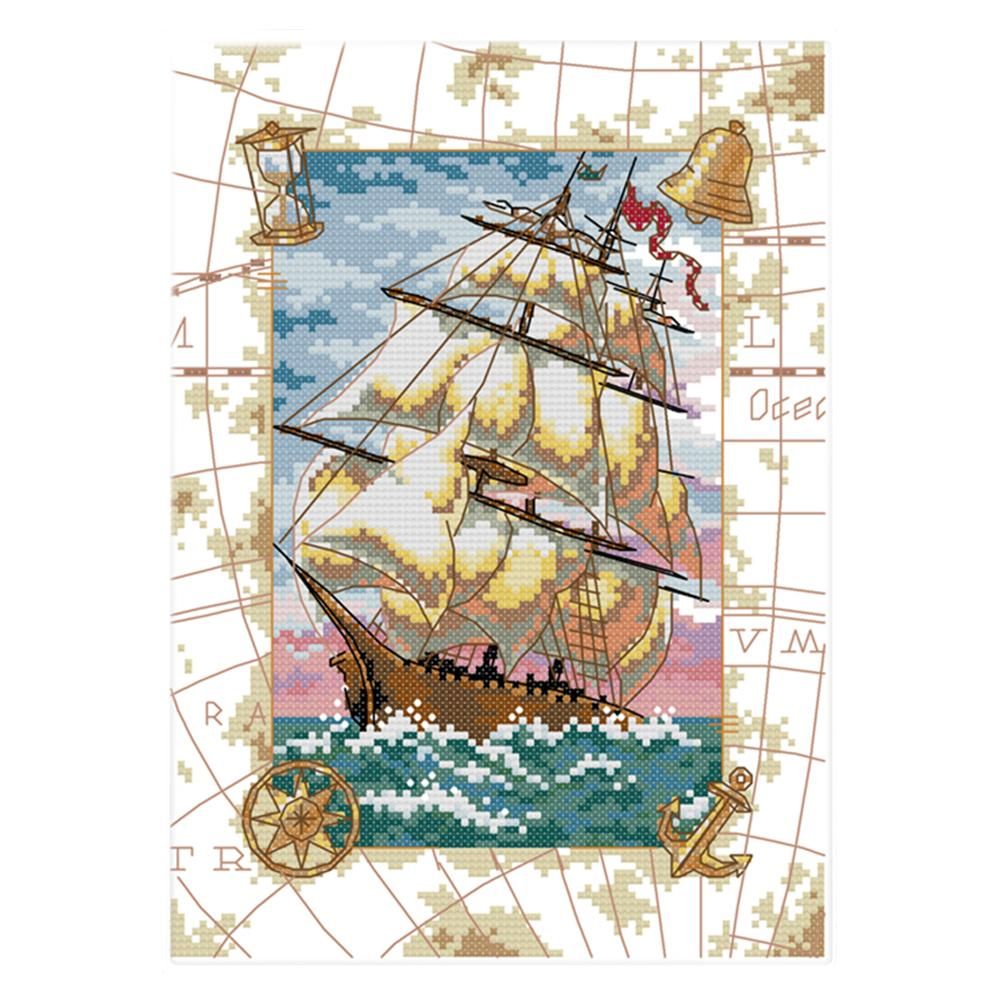 Landscape Ecological Cotton Thread Cross Stitch Kit DIY Needlework (F660)