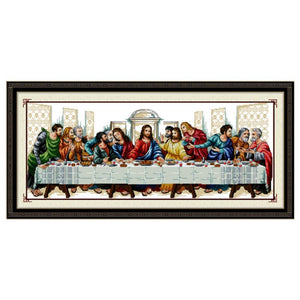 DIY Needlework Handmade  Cross Stitch Kits \\\'The Last Supper\\\' Home Decor