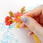 (30*30cm)Embroidery Kit - Rose Flower