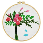 (30*30cm)Embroidery Kit - Rose Flower