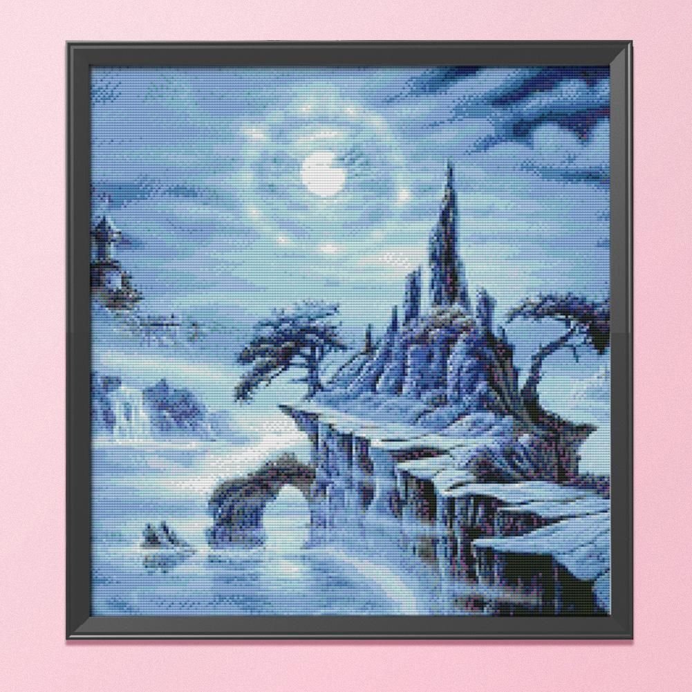 11CT Stamped Cross Stitch Kit DIY Fantasy Craft Needlework  1047 Moonlight