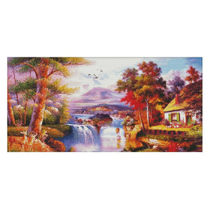 14CT Stamped DIY Cross Stitch Kit Embroidery Needlework  F451 Landscape 2