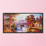 14CT Stamped DIY Cross Stitch Kit Embroidery Needlework  F451 Landscape 2