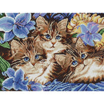 Cats 14CT2 Ecological Cotton Cross Stitch Kit Decorative Needlework (DA426)