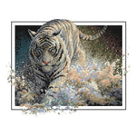 14CT Stamped Cross Stitch Kit Animal Tiger Embroidery Craft  DA259 Tiger