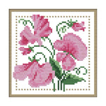 12 Months Flower Cross Stitch DIY Needlework 14CT Stamped  April H426