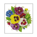 Flower Printed Cross Stitch Kits Ecological Cotton Thread Painting (H606)