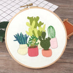 (30*30cm)Embroidery Kit - Cactus Plants